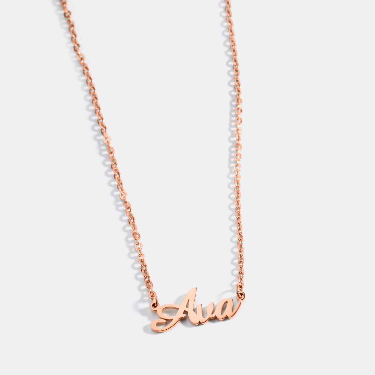 Personalized Name Necklace | Choose from 9 Styles in rose gold tone