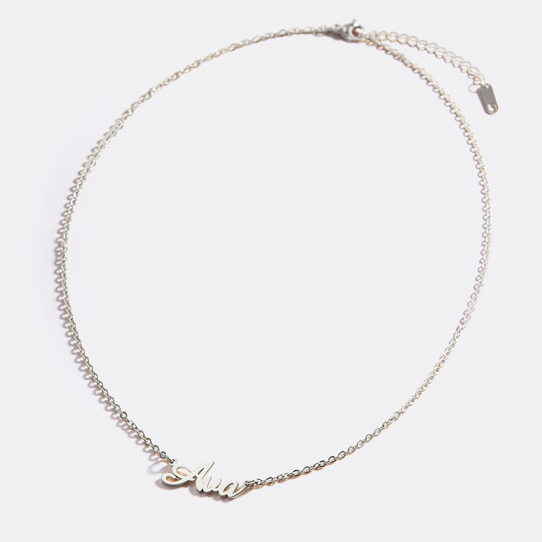 Collana con Nome in Piuma