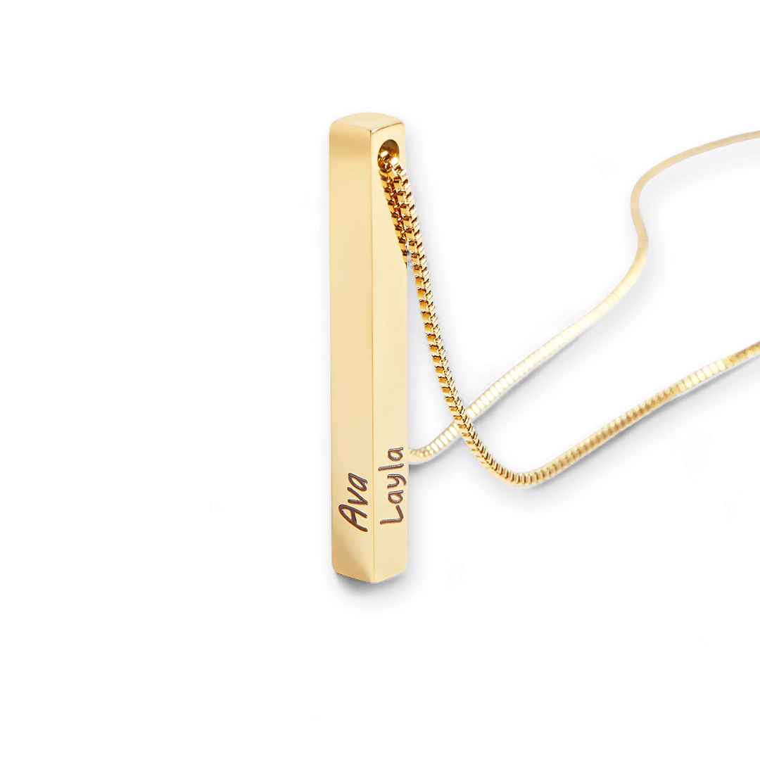 Muse Pillar Bar Necklace — Vanny Jewels