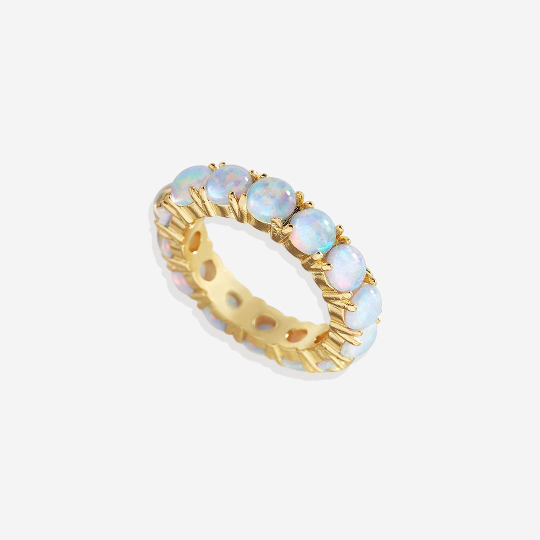 Blauer Opal Ewigkeitsring