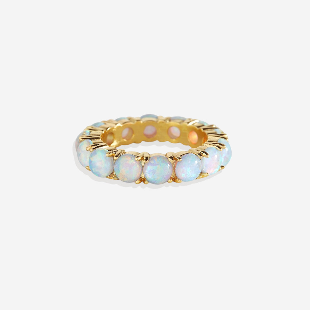 Blauer Opal Ewigkeitsring