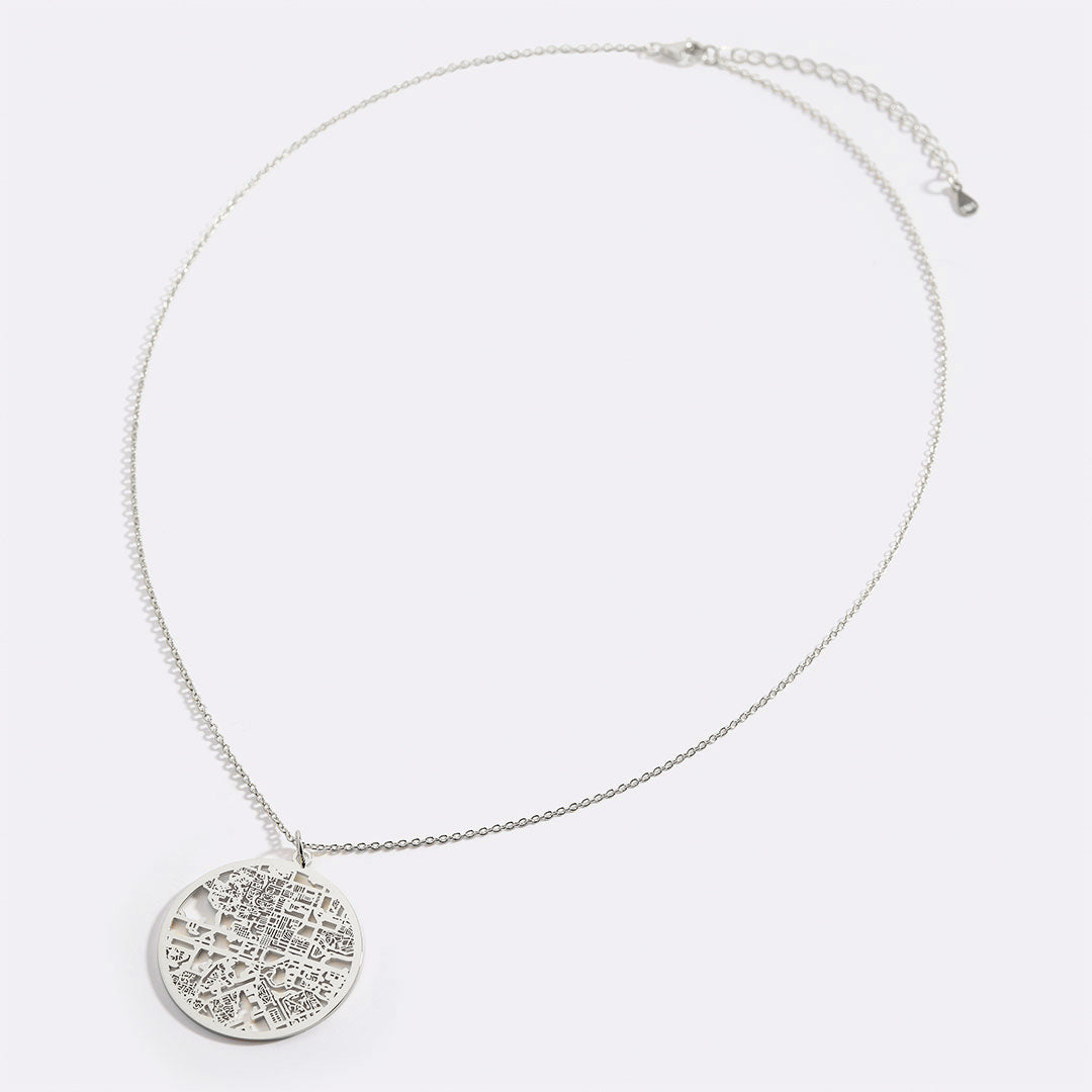 Custom Map Pendant Necklace