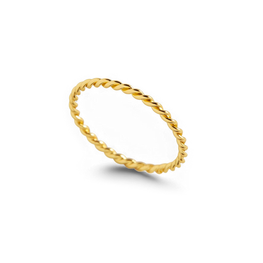 Dainty Braided Stacking Ring in 925 Sterling Silver — Vanny Jewels