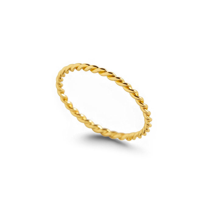 Dainty Braided Stacking Ring in 925 Sterling Silver — Vanny Jewels