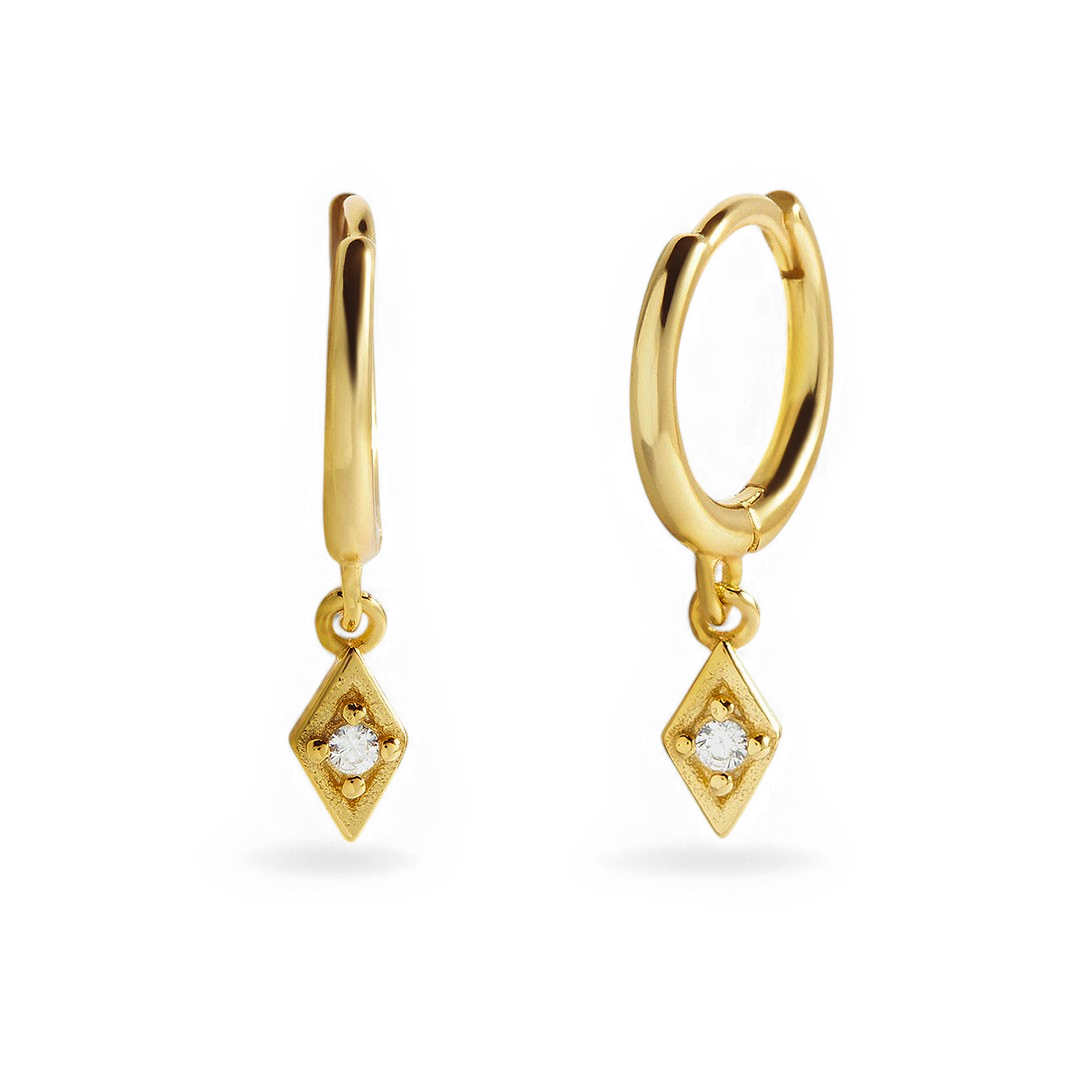 Dainty Diamond Charm Earrings — Vanny Jewels