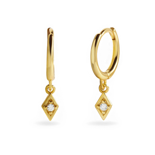 Dainty Diamond Charm Earrings — Vanny Jewels