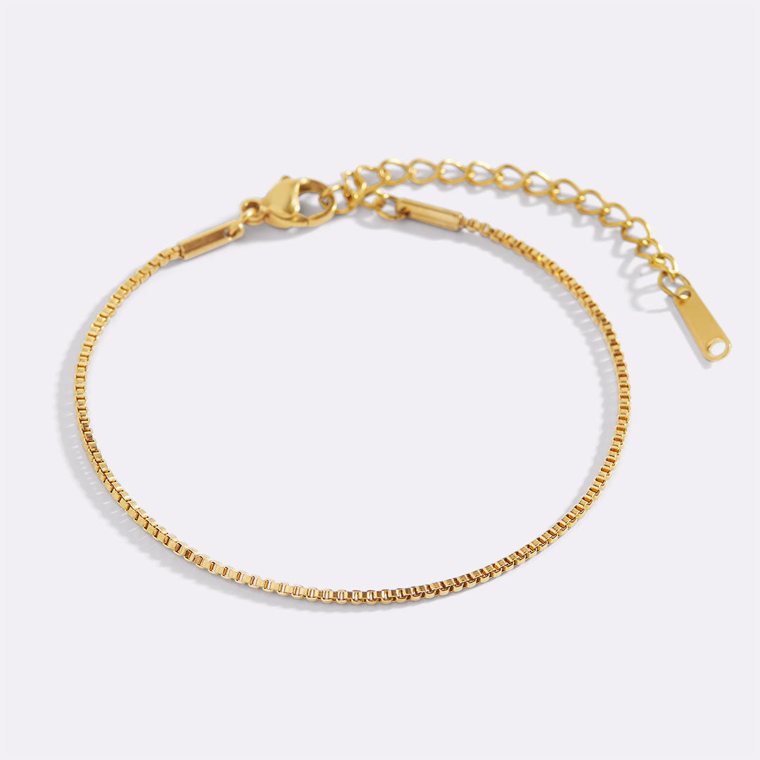 Klassisches Armband mit Boxkette