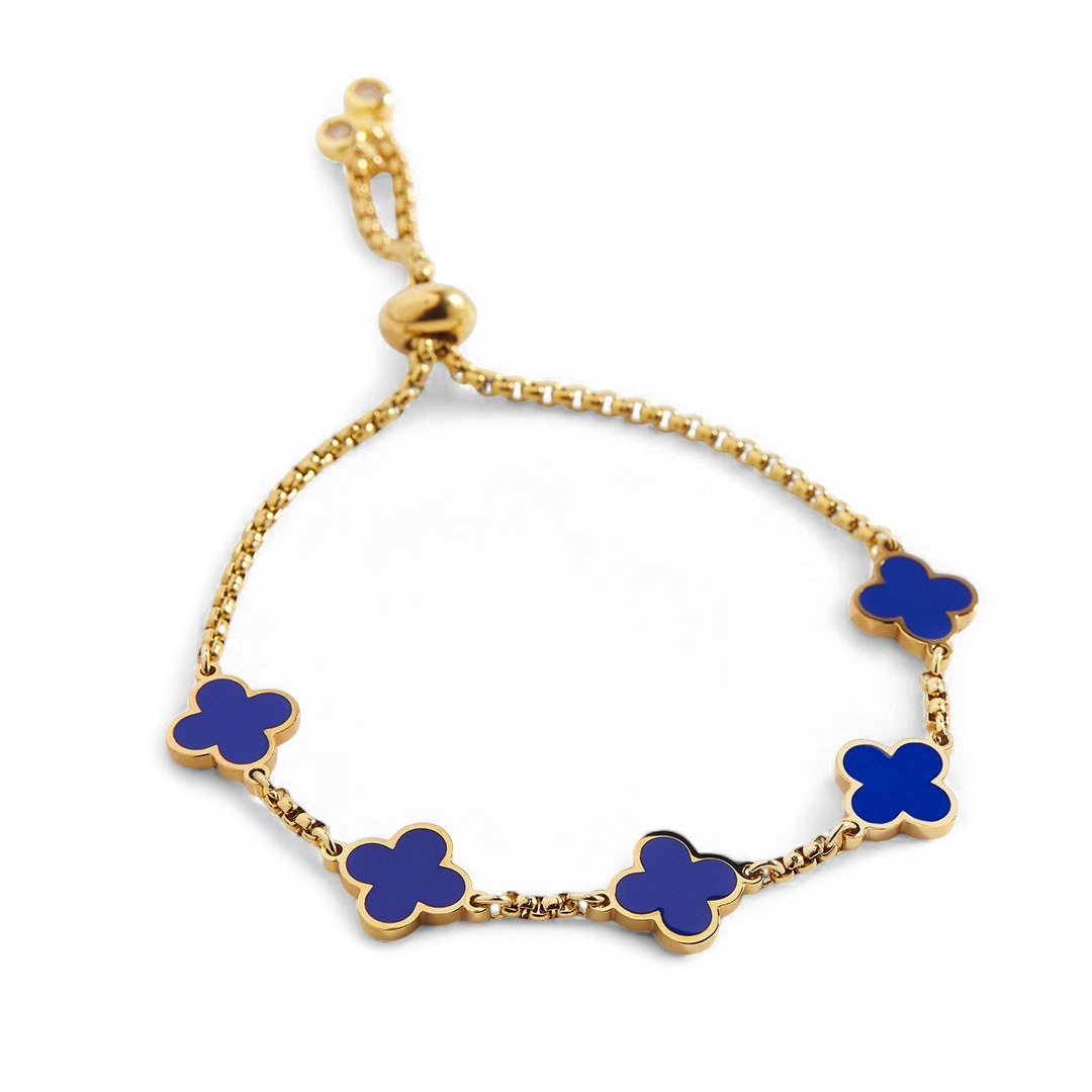 Clover Enamel Bracelet — Vanny Jewels