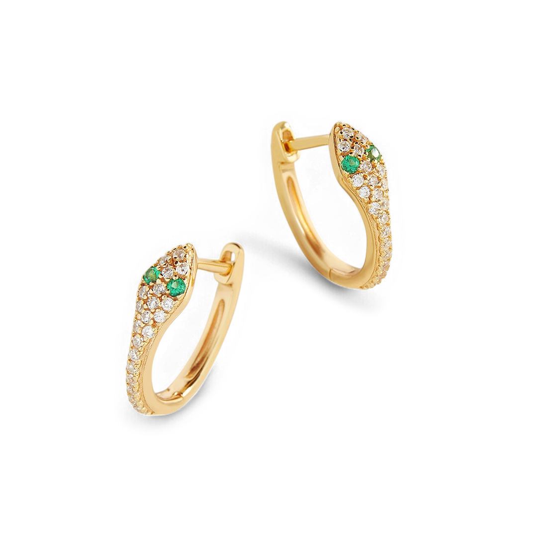 Snake Huggie Earrings — Vanny Jewels