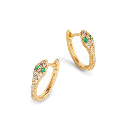 Snake Huggie Earrings — Vanny Jewels