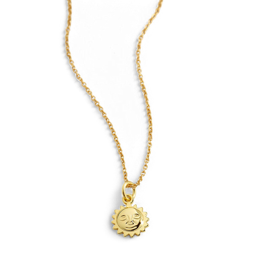 Sun Charm Pendant Necklace — Vanny Jewels