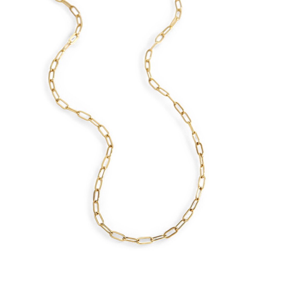 Thin Paperclip Necklace — Vanny Jewels