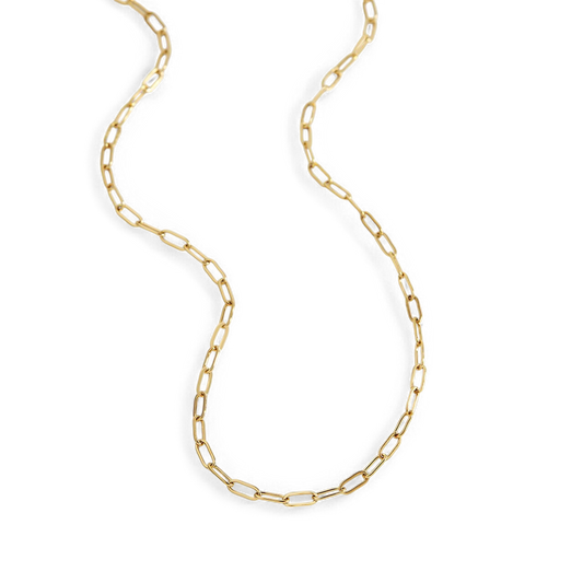 Thin Paperclip Necklace — Vanny Jewels
