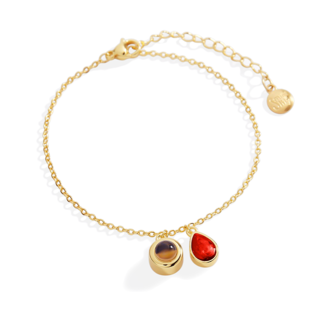 Birthstone Photo Bracelet — Vanny Jewels