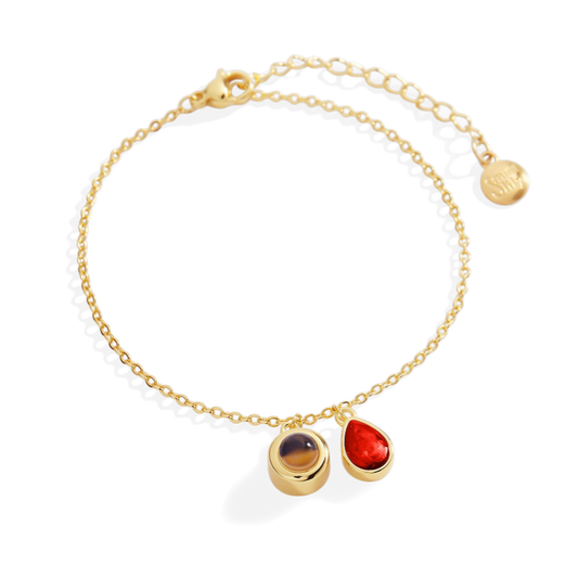 Birthstone Photo Bracelet — Vanny Jewels