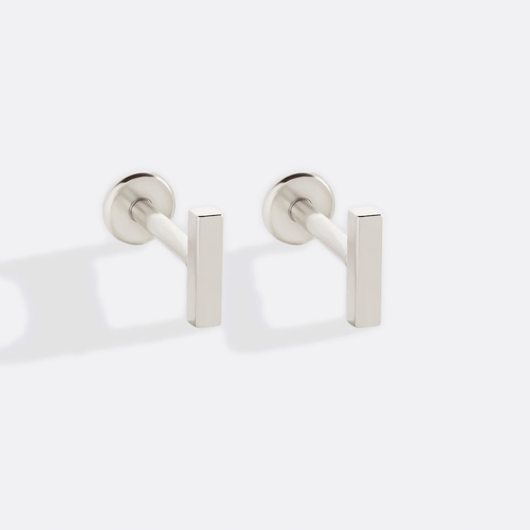 Little Bar Sleeper Flatback Earrings | 16g