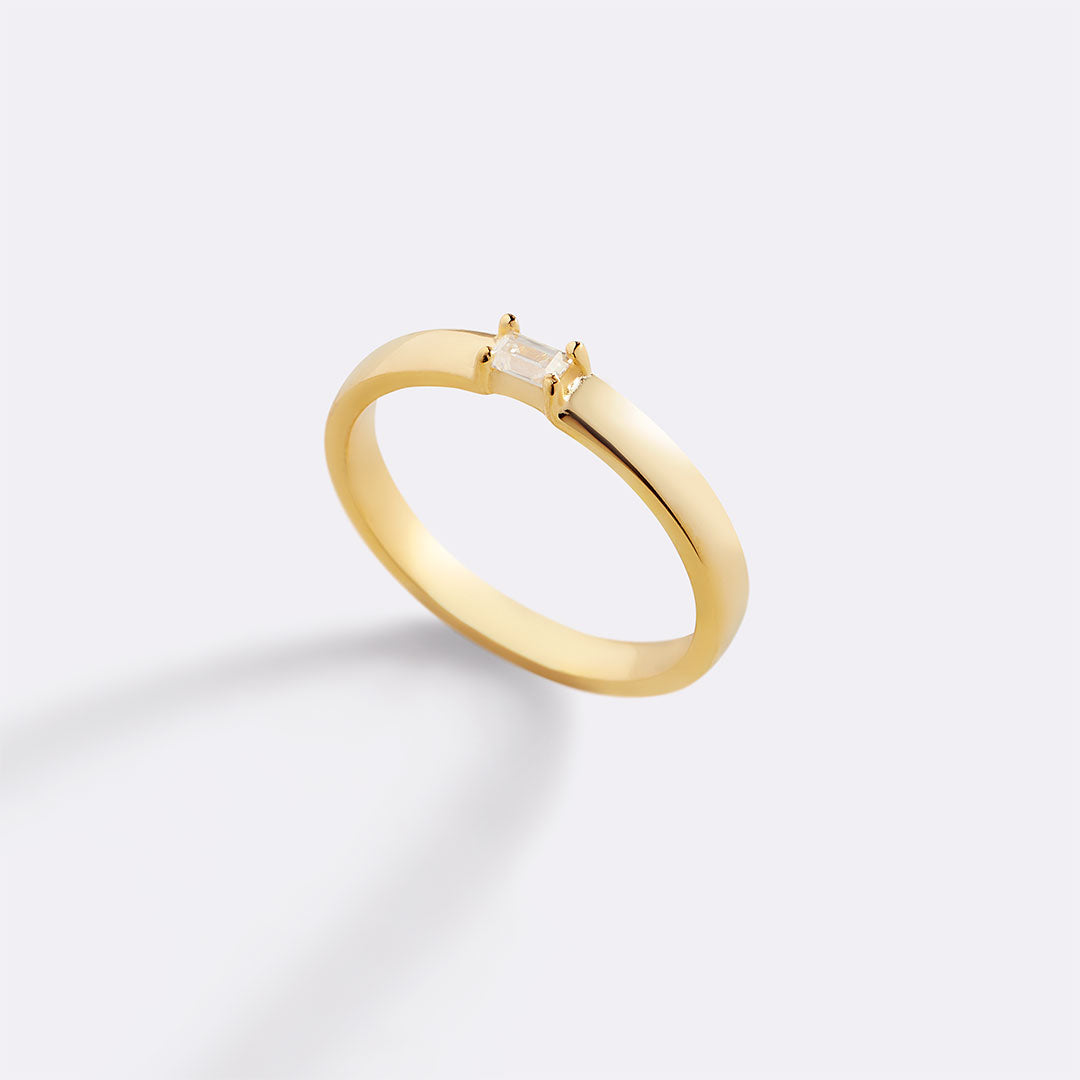 Baguette-Diamant-Bandring