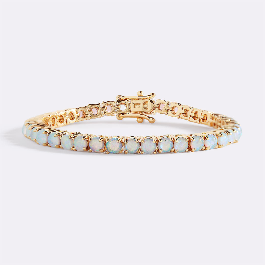 Bracciale Tennis con Opale Blu
