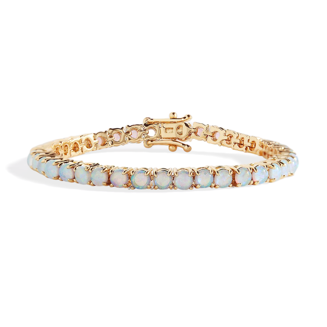 Blue Opal Tennis Bracelet — Vanny Jewels