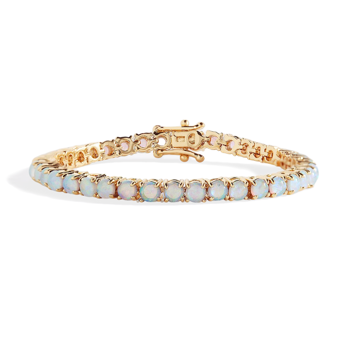 Blue Opal Tennis Bracelet — Vanny Jewels