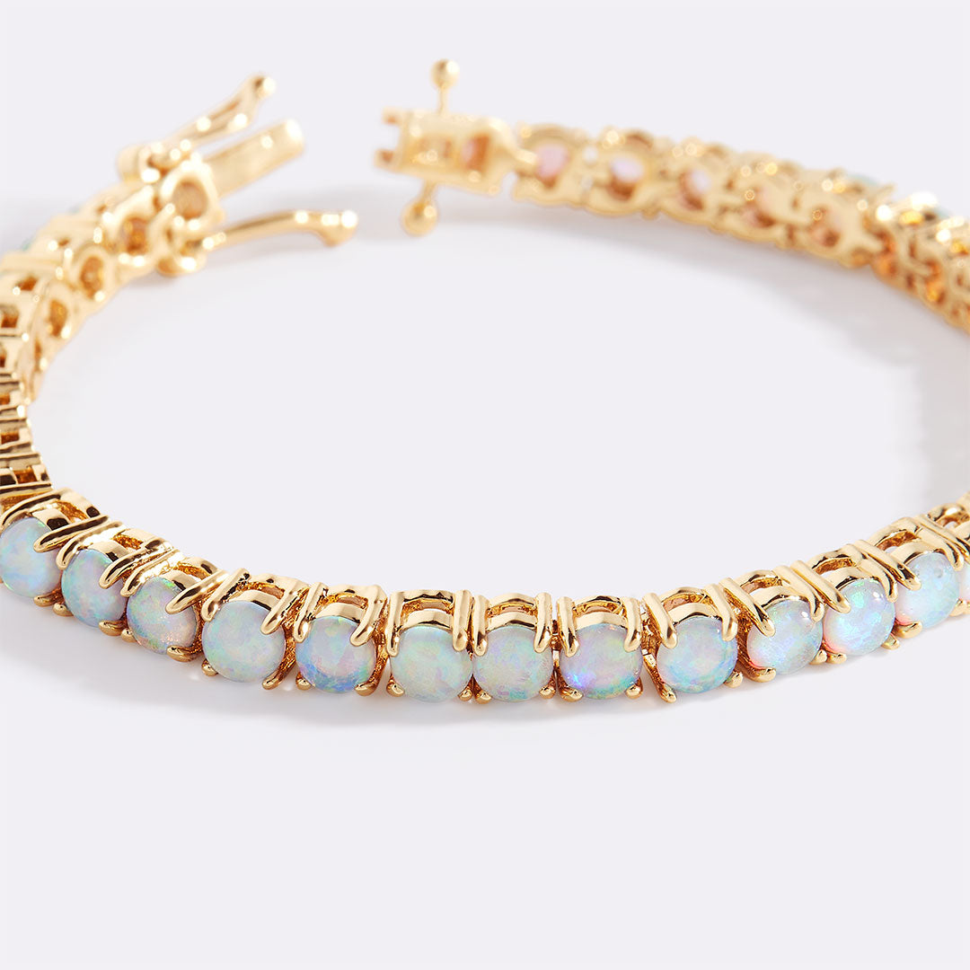Bracciale Tennis con Opale Blu
