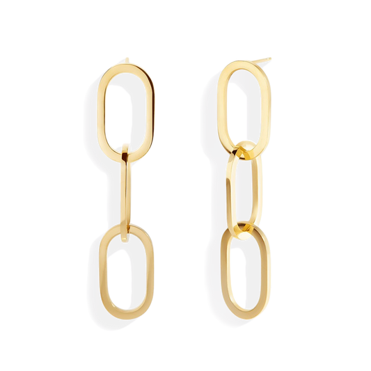 Chunky Chain Link Earrings — Vanny Jewels