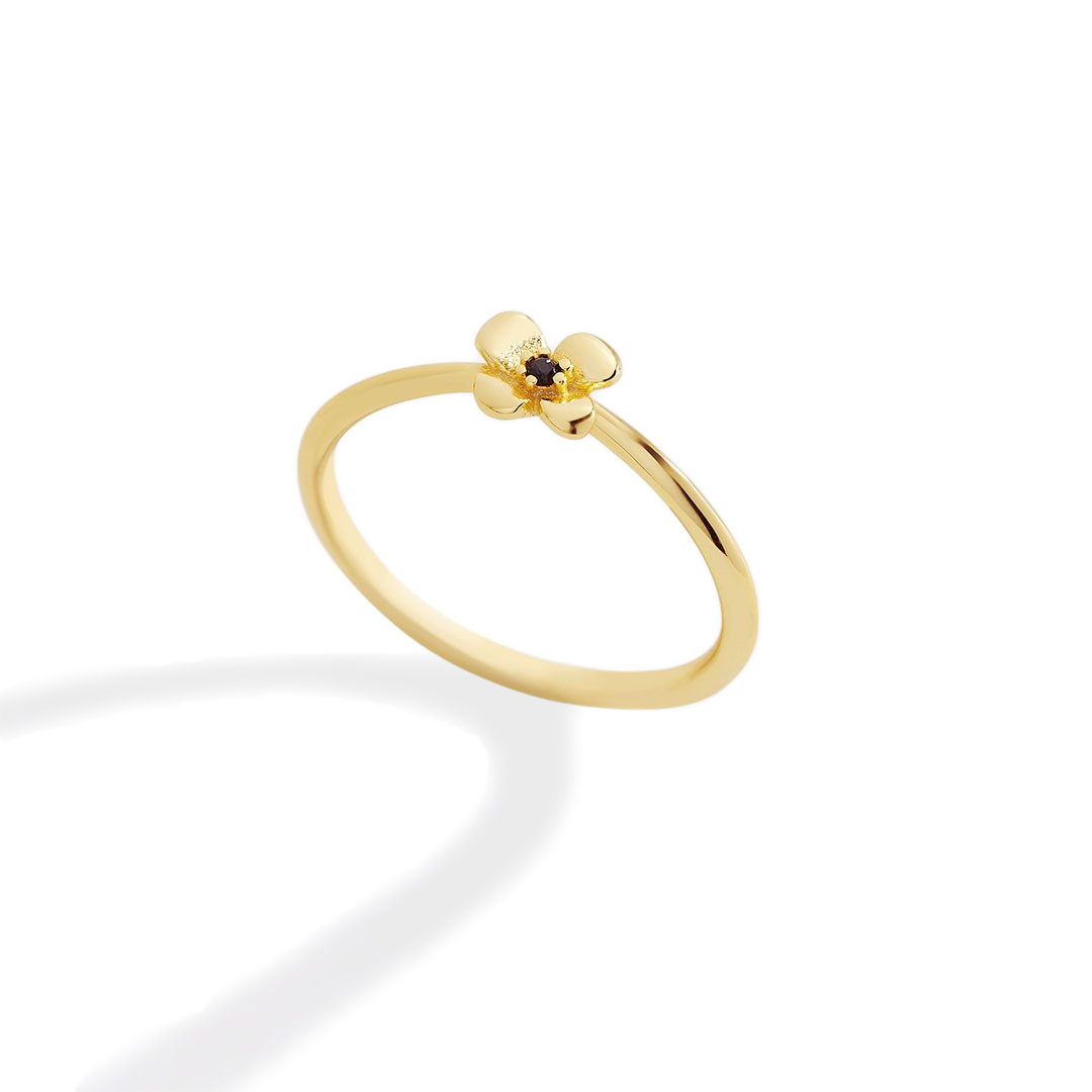 Dainty Floral Statement Ring — Vanny Jewels
