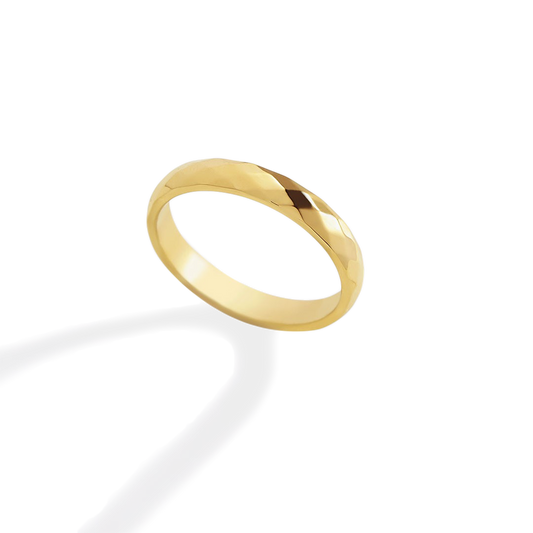 Delicate Hammered Band ring — Vanny Jewels