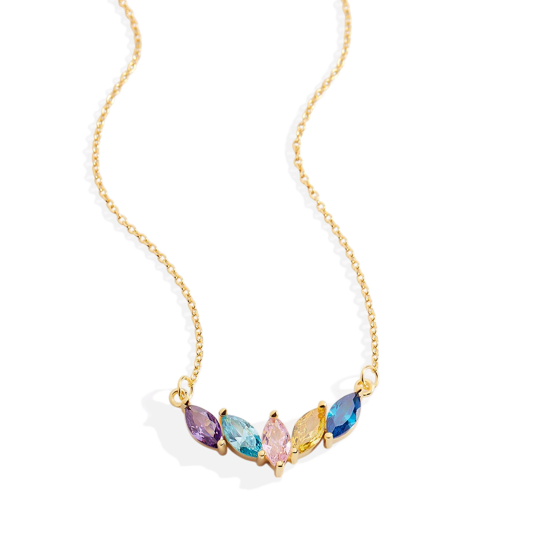 Elegant Family Birthstone Necklace — Vanny Jewels