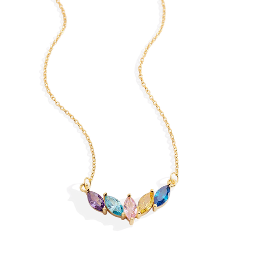 Elegant Family Birthstone Necklace — Vanny Jewels