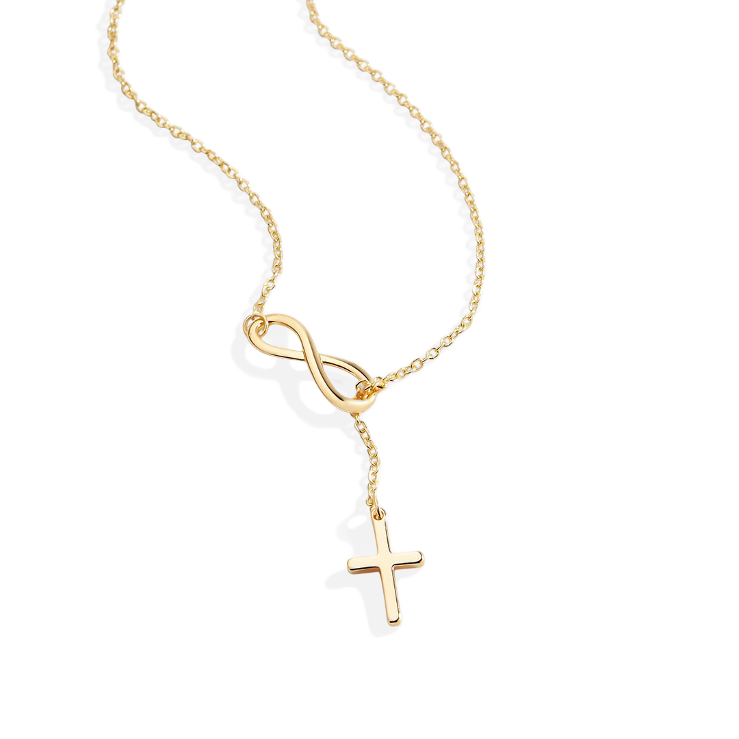 Infinity Cross Pendant Necklace — Vanny Jewels