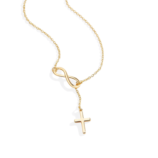 Infinity Cross Pendant Necklace — Vanny Jewels