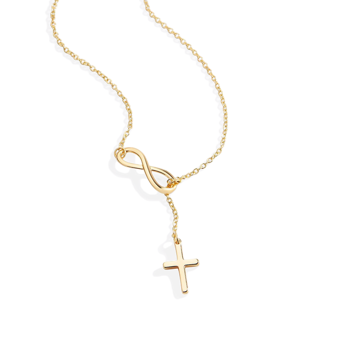 Infinity Cross Pendant Necklace — Vanny Jewels