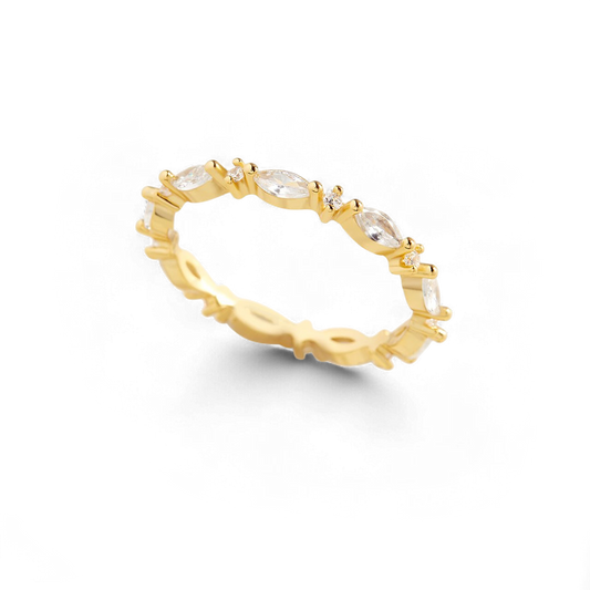 Marquis Gemstone Stacking Ring — Vanny Jewels