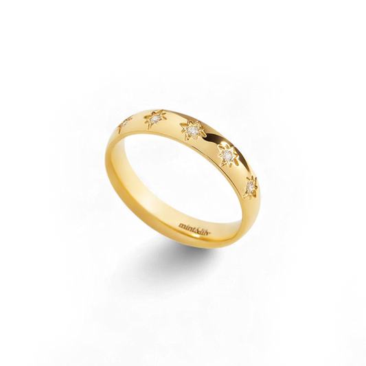 Star Set Stacking Ring — Vanny Jewels