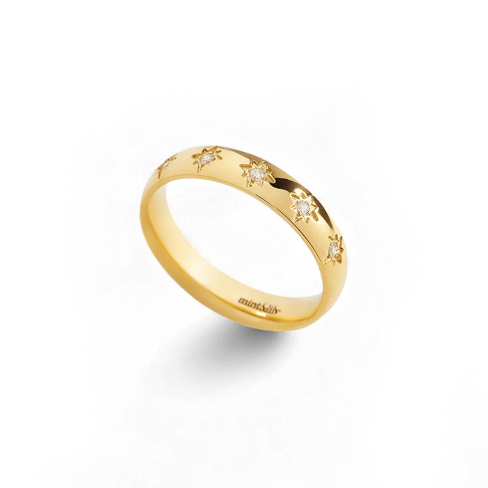 Star Set Stacking Ring — Vanny Jewels
