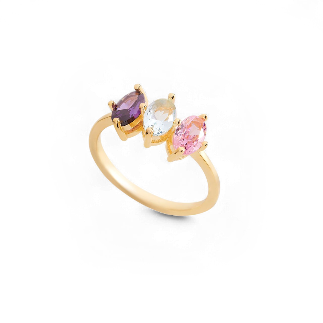 Birthstone Marquis-Cut Ring — Vanny Jewels