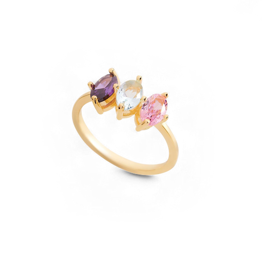 Birthstone Marquis-Cut Ring — Vanny Jewels