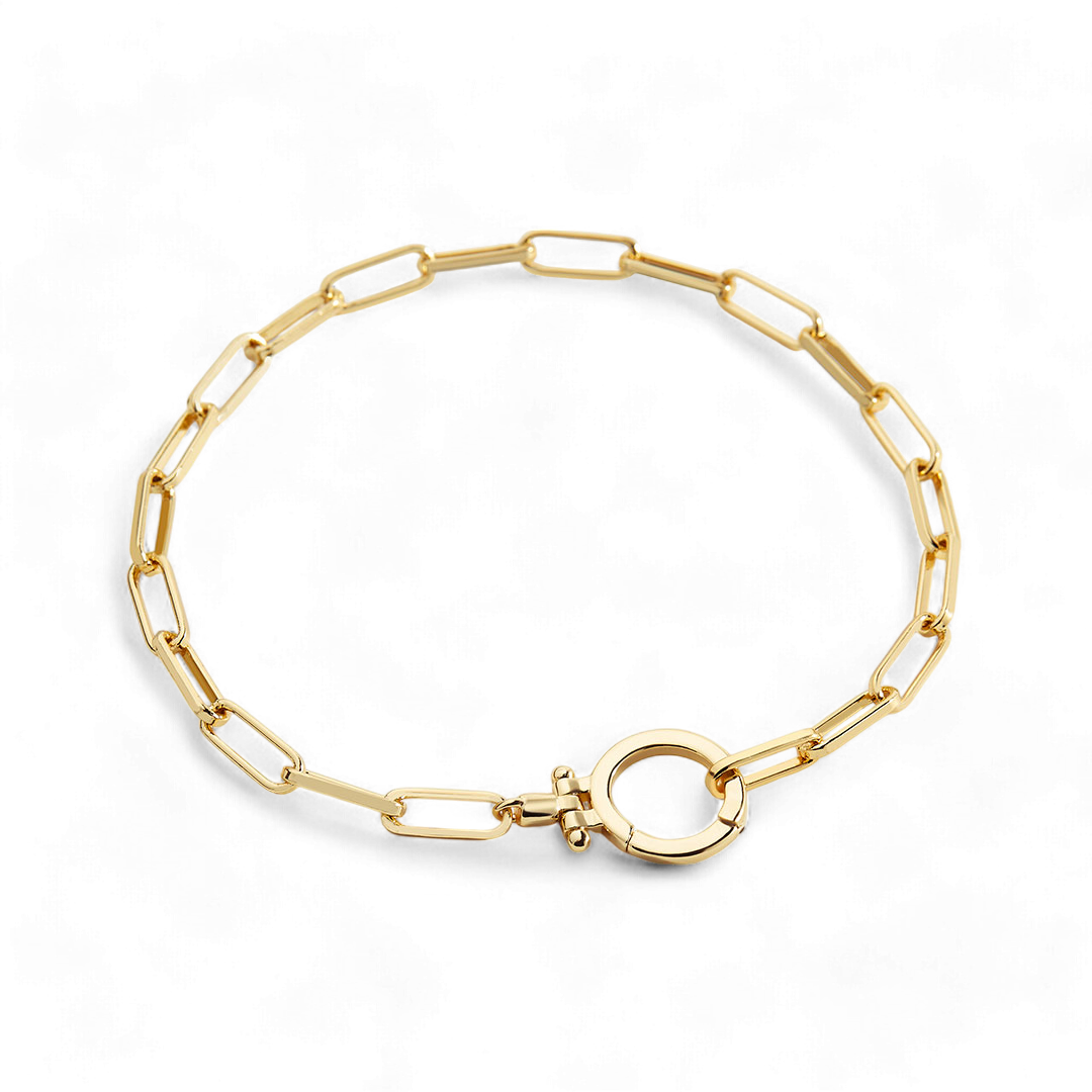 Mint Paperclip Bracelet — Vanny Jewels