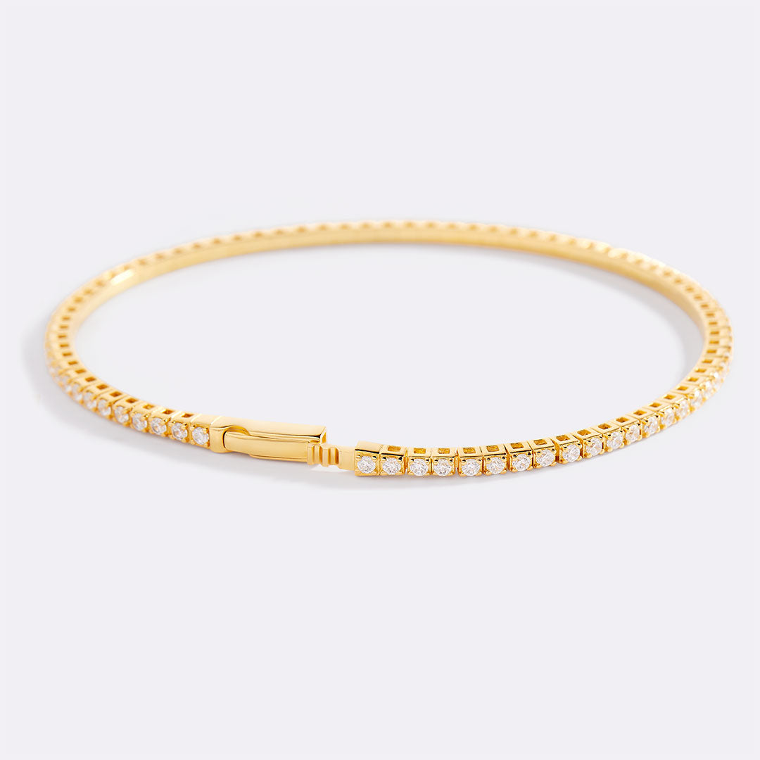 Flexibles Diamant-Tennisarmband