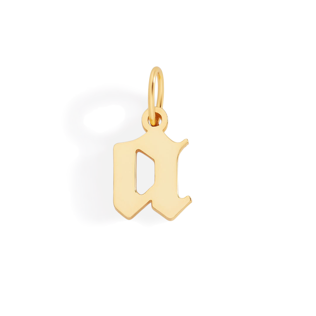 Old English Letter Charm — Vanny Jewels