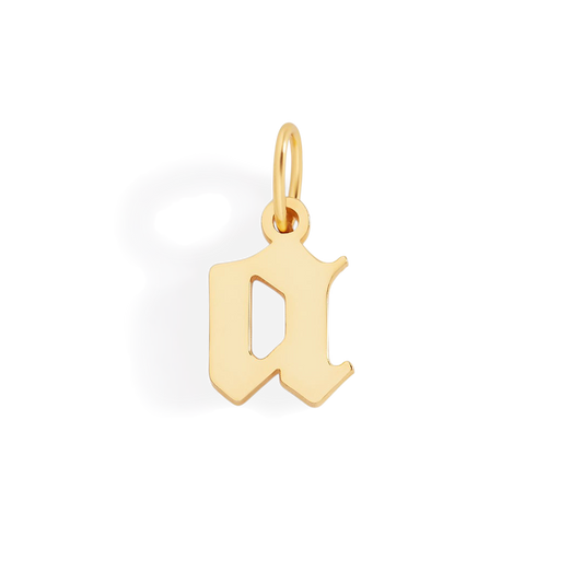 Old English Letter Charm — Vanny Jewels