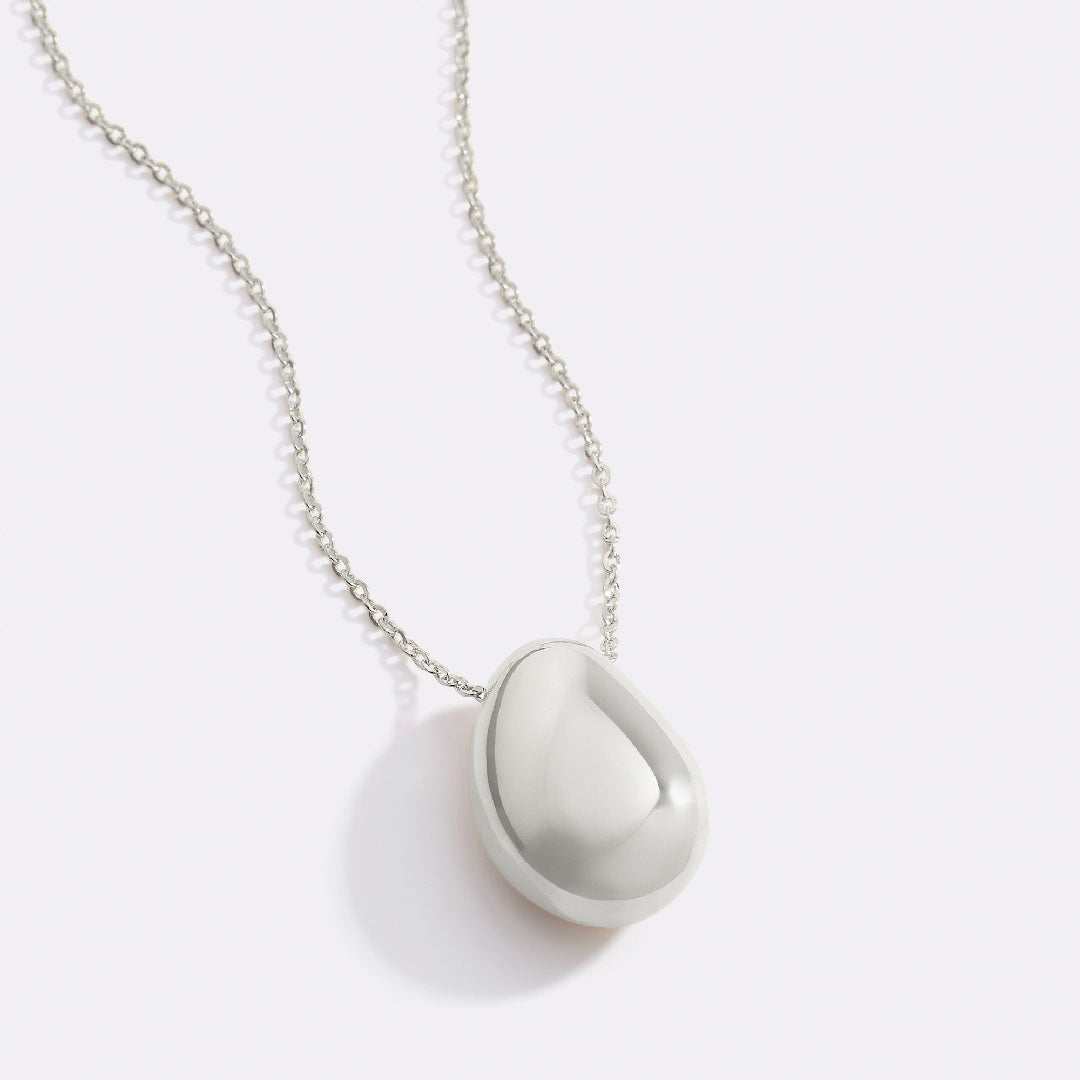 Pebble Pendant Necklace in 925 sterling silver
