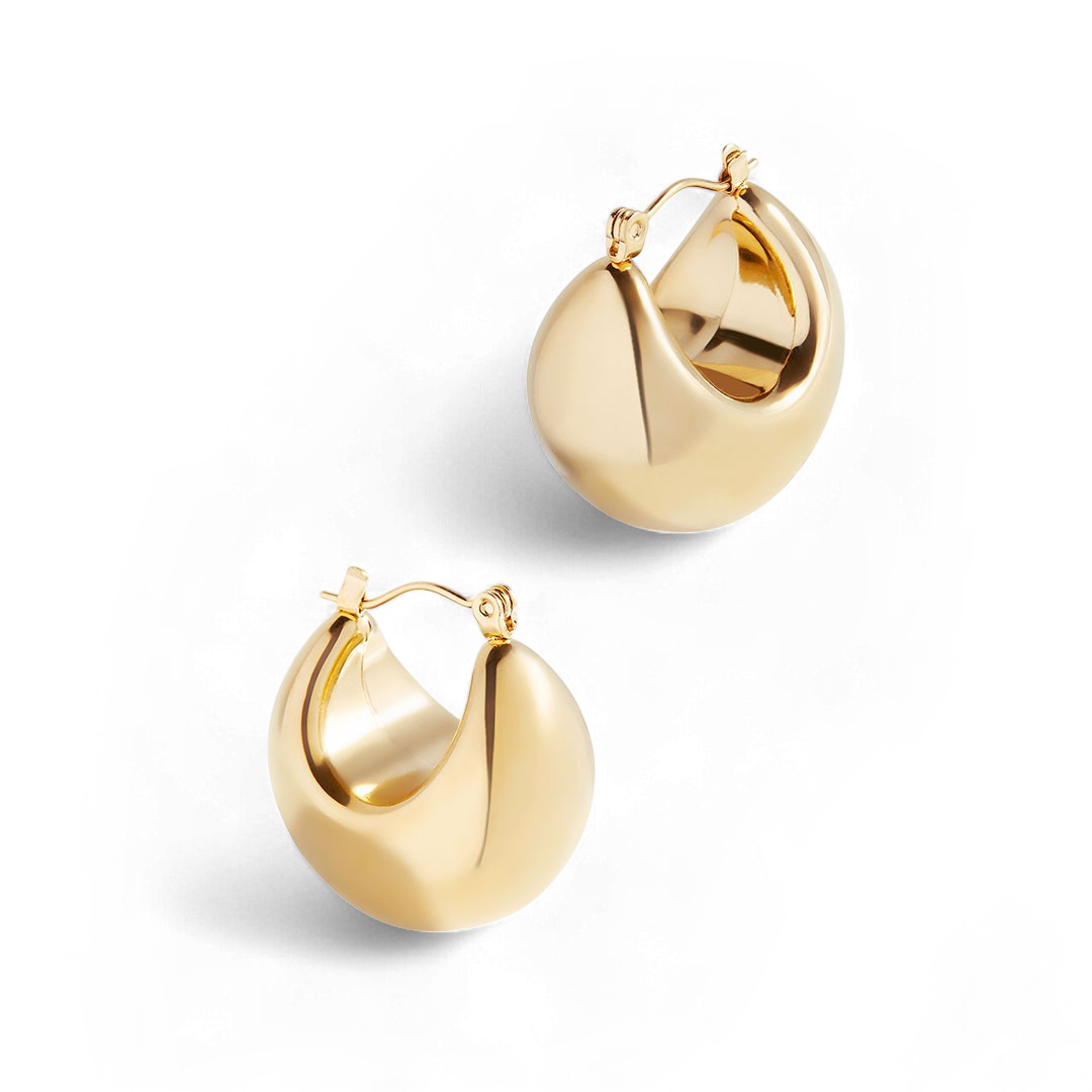 Sculpted Hoop Earrings — Vanny Jewels