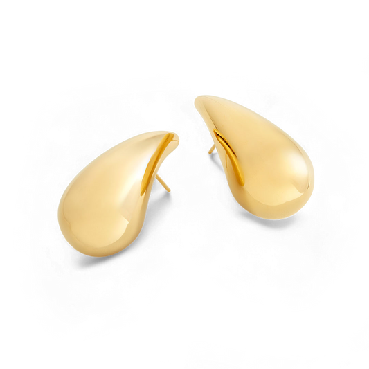 Sculptural Raindrop Earrings — Vanny Jewels