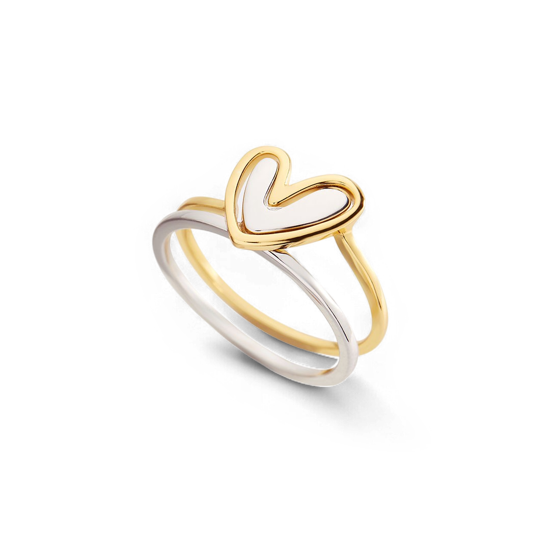 Self Love Layered Heart Ring — Vanny Jewels