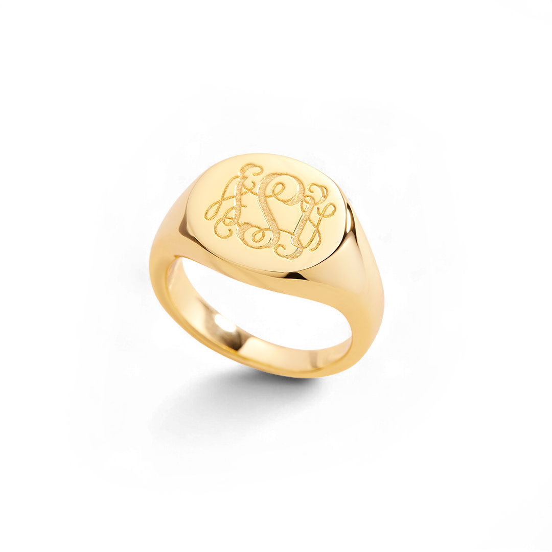 Monogram Signet Ring — Vanny Jewels