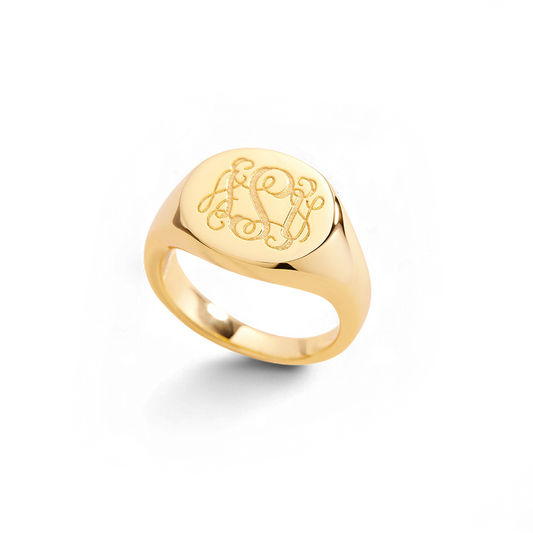 Monogram Signet Ring — Vanny Jewels
