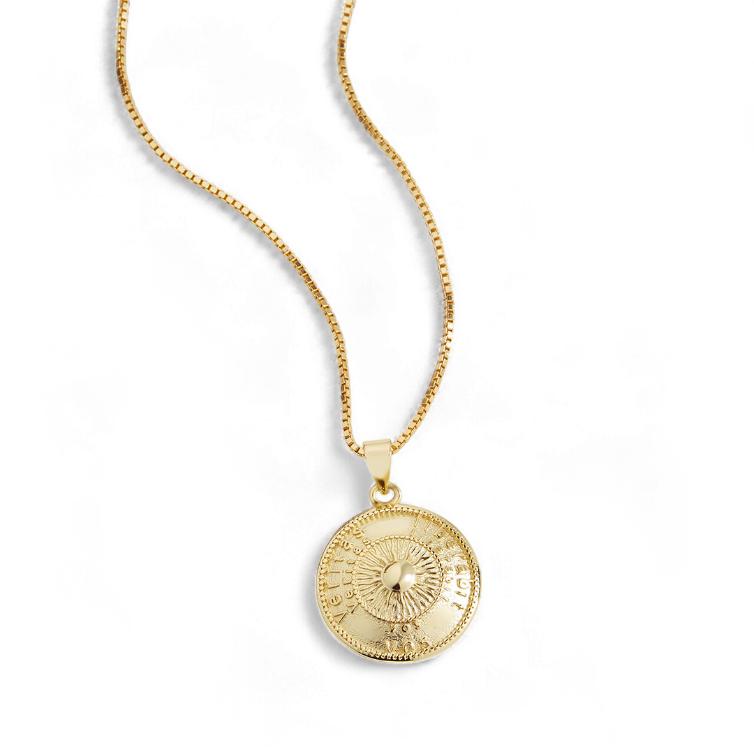 Sun Pendant Necklace — Vanny Jewels