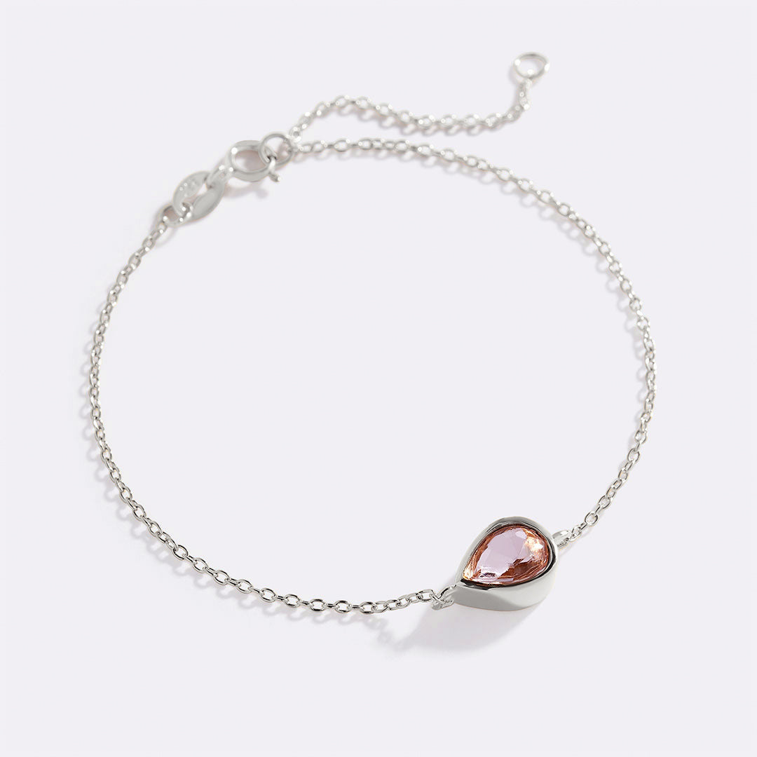 Bracciale con Pietra Portafortuna a Goccia